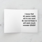 DON'T CRY BROTHER - 40th BRITHDAY カード (内部)