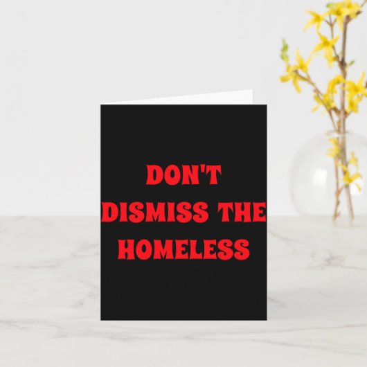 Dont Dismiss The Homeless カード (黄色い花)