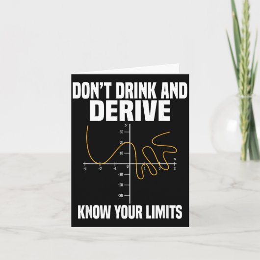 Dont Drink And Derive And Know Your Limit  カード (正面)