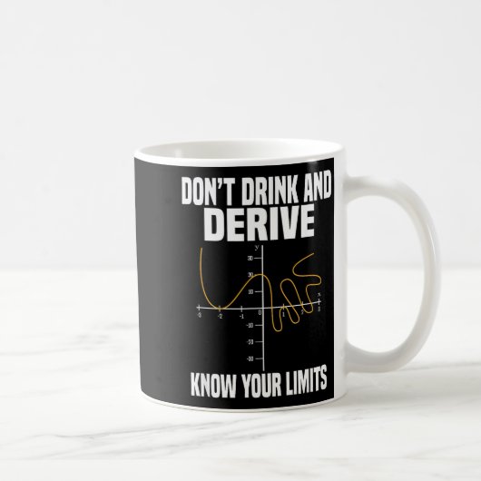 Dont Drink And Derive And Know Your Limit  コーヒーマグカップ (右)