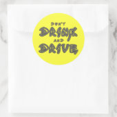 Don't Drink and Driveのシール ラウンドシール (バッグ)