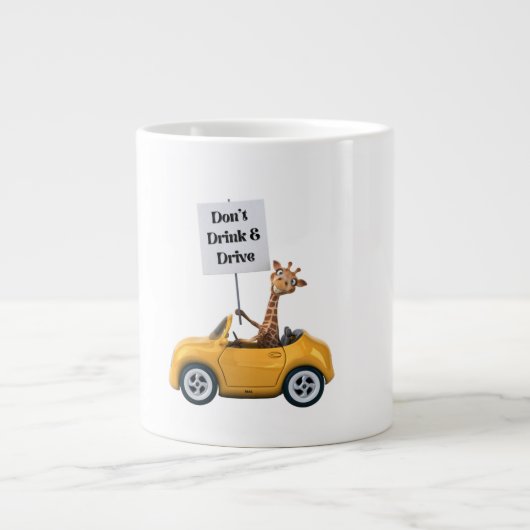 DON'T DRINK AND DRIVE. ジャンボコーヒーマグカップ (正面)