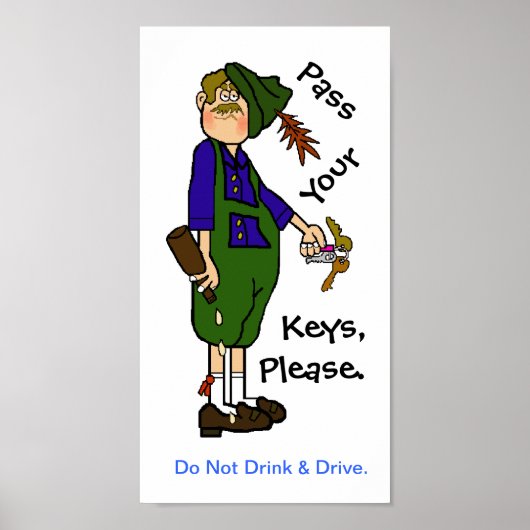 Don't Drink & Drive Oktoberfest Poster - Pass Keys ポスター (正面)