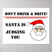 Don't Drink & Drive - Santa is Judging You ポスター (正面)