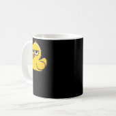 Dont Duck With Me , Rubber Ducky Funny Meme Cool D コーヒーマグカップ (正面左)