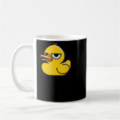 Dont Duck With Me , Rubber Ducky Funny Meme Cool D コーヒーマグカップ (左)