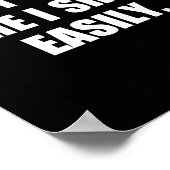 Don't E Me I Easily Funny Humor Sarcastic Quote ポスター (角)