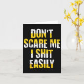 Don't E Me I Easily Funny Sarcastic Quote Men Wome カード (黄色い花)