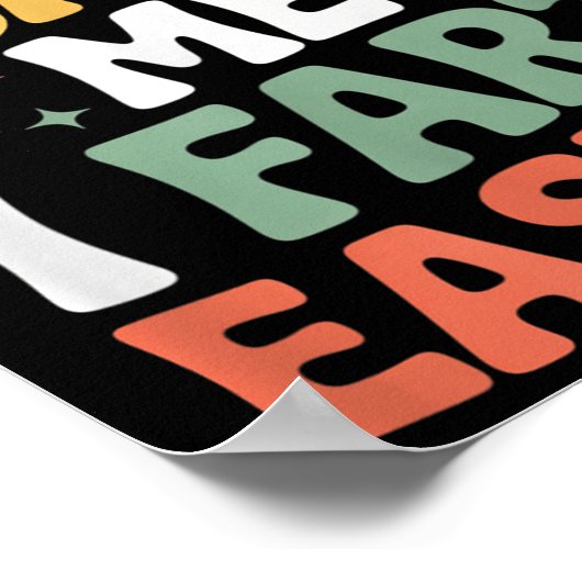 Don't E Me I Fart Easily Funny Cute Design Quote  ポスター (角)