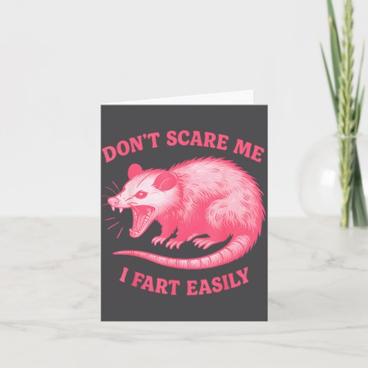 Don't E Me I Fart Easily Funny Sarcastic Humor Hil カード (正面)