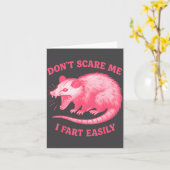 Don't E Me I Fart Easily Funny Sarcastic Humor Hil カード (黄色い花)