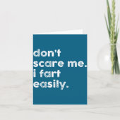 Don't E Me I Fart Easily Funny Saying Quote Women  カード (正面)