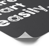 Don't E Me I Fart Easily Funny Saying Quote Women ポスター (角)