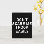 Don't E Me I Op Easily, Funny, Jokes, Sarcastic  カード (黄色い花)