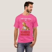 Don'T Ever Touch My Bearded Dragons Bearded Dragon Tシャツ (正面フル)