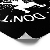 Dont Far Funny Fitness Gym Gift  ポスター (角)