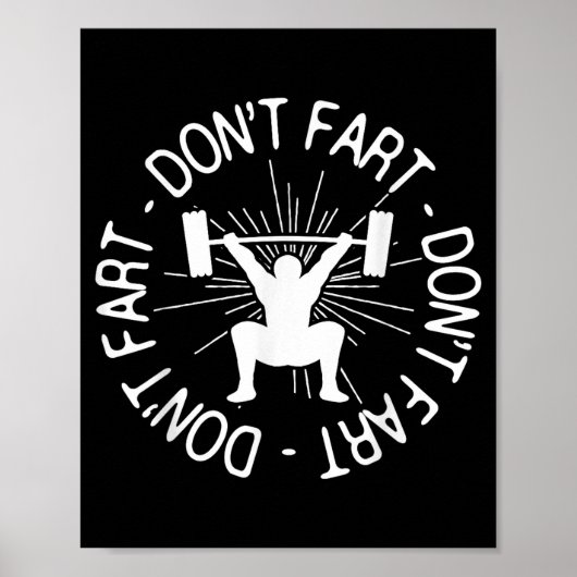Dont Far Funny Fitness Gym Gift  ポスター (正面)