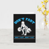 Don't Fart Iボディビル重量挙げトレーニングGy カード (黄色い花)