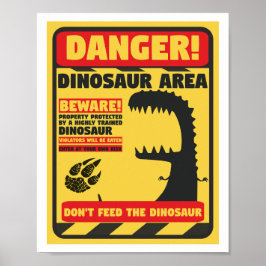 Don't feed the dinosaur ポスター