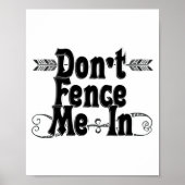 Dont Fence Me In  ポスター (正面)