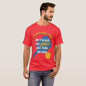 DON'T FLASH THE SMASH SINK THE DINK ピックルボール Tシャツ (正面フル)