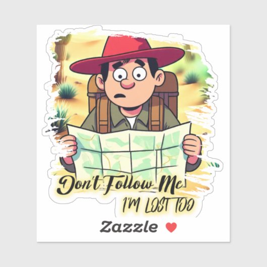 Don't follow me design シール (シート)