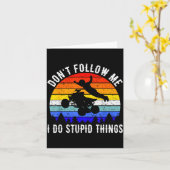 Dont Follow Me I Do Stud Things Four Wheeler Atv Q カード (黄色い花)