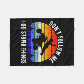 Dont Follow Me I Do Stud Things Four Wheeler Atv Q フリースブランケット (正面(横))