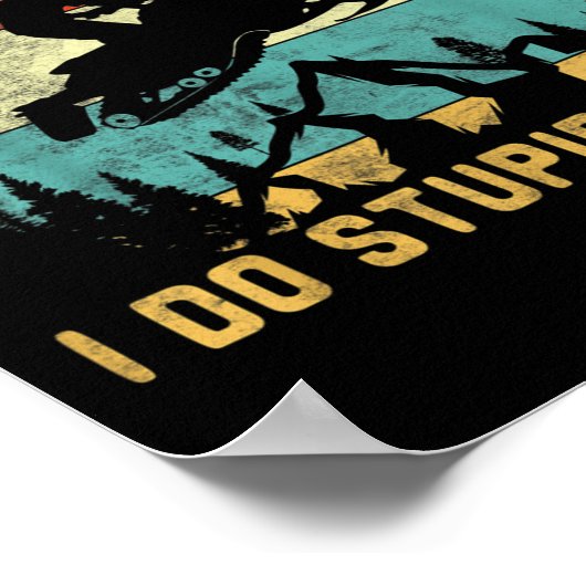 Don't Follow Me I Do Stud Things-snowmobile Motor  ポスター (角)