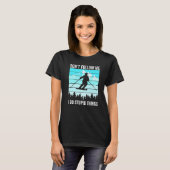 Don't Follow Me I Do Stupid Things Funny Skiing Gi Tシャツ (正面フル)