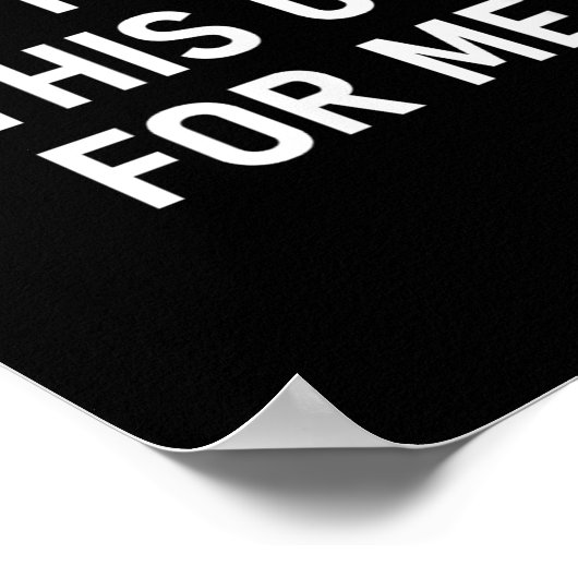 Don't For This Up For Me, Funny, Sarcastic, Joke,  ポスター (角)