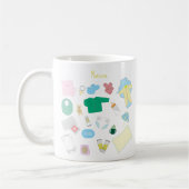 Don't Forget Baby Stuff For Your Diaper Bag Mug コーヒーマグカップ (左)