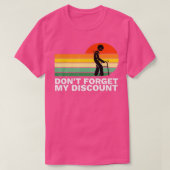 Don't Forget My Discount - Funny Old People Gag Gi Tシャツ (デザイン正面)