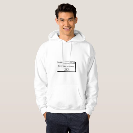 dont forget to be happy design  パーカ (正面フル)