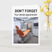 Don't forget your dental appointment. カード (黄色い花)