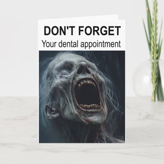 Don't forget your dental appointment. カード (正面)