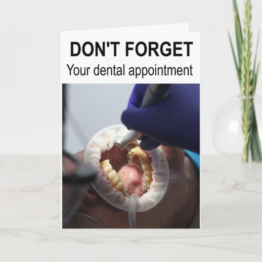 Don't forget your dental appointment. カード (正面)