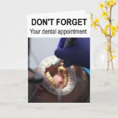 Don't forget your dental appointment. カード (黄色い花)