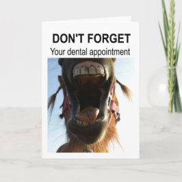 Don't forget your dental appointment. カード