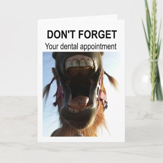 Don't forget your dental appointment. カード (正面)