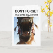 Don't forget your dental appointment. カード (黄色い花)