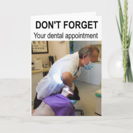 Don't forget your dental appointment. カード