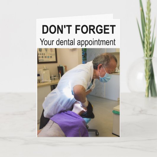 Don't forget your dental appointment. カード (正面)