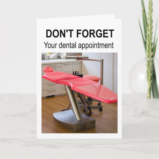 Don't forget your dental appointment. カード (正面)