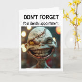 Don't forget your dental appointment. カード (黄色い花)