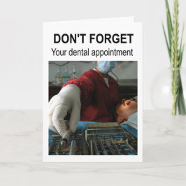 Don't forget your dental appointment. カード