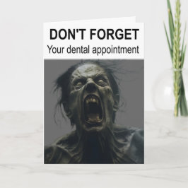 Don't forget your dental appointment. カード