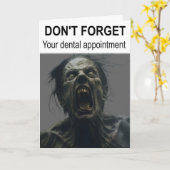 Don't forget your dental appointment. カード (黄色い花)