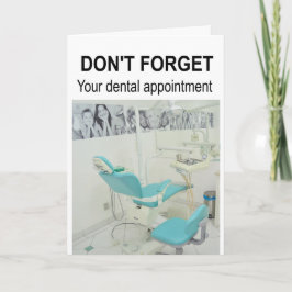 Don't forget your dental appointment. カード