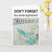 Don't forget your dental appointment. カード (黄色い花)
